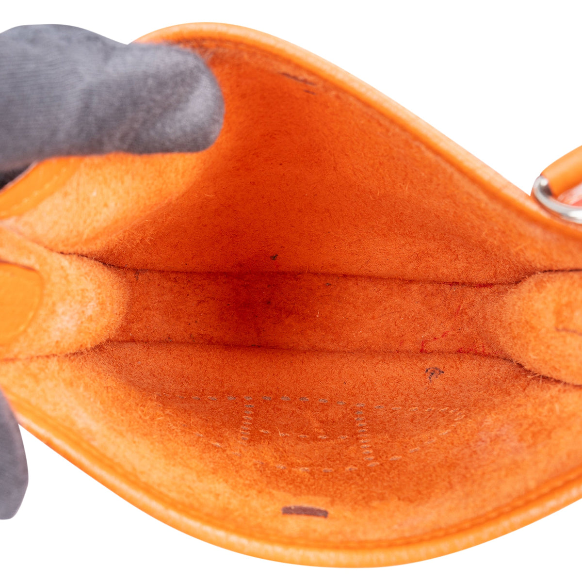 Hermès Orange Clemence Leather Evelyne 16 Crossbody Bag
