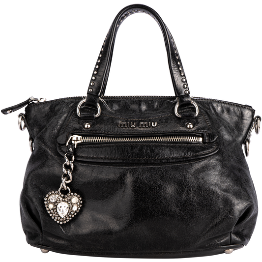 Miu Miu Vitello Shine Shoulder Bag