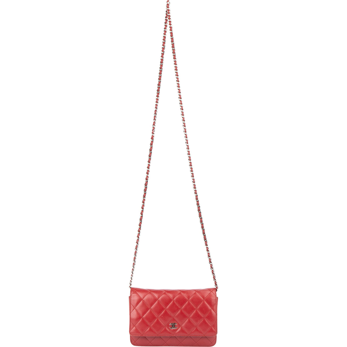 Chanel Quilted Lambskin Wallet On Chain Crossbody Bag
