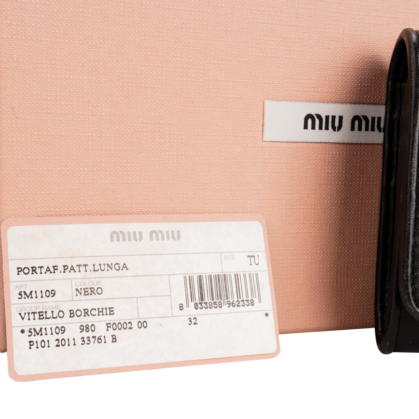 Miu Miu Studded Zip Around Wallet