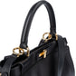 Fendi Black Leather Peekaboo Handbag