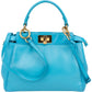 Fendi Peekaboo aus blauem Leder – Ansicht 5