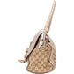 Gucci GG Monogram Braided Leather Bamboo Handbag