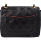 Chanel Quilted Bicolor Lambskin 24K Gold Single Flap Crossbody Bag