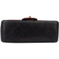 Chanel Quilted Bicolor Lambskin 24K Gold Single Flap Crossbody Bag