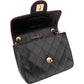 Chanel Quilted Bicolor Lambskin 24K Gold Single Flap Crossbody Bag