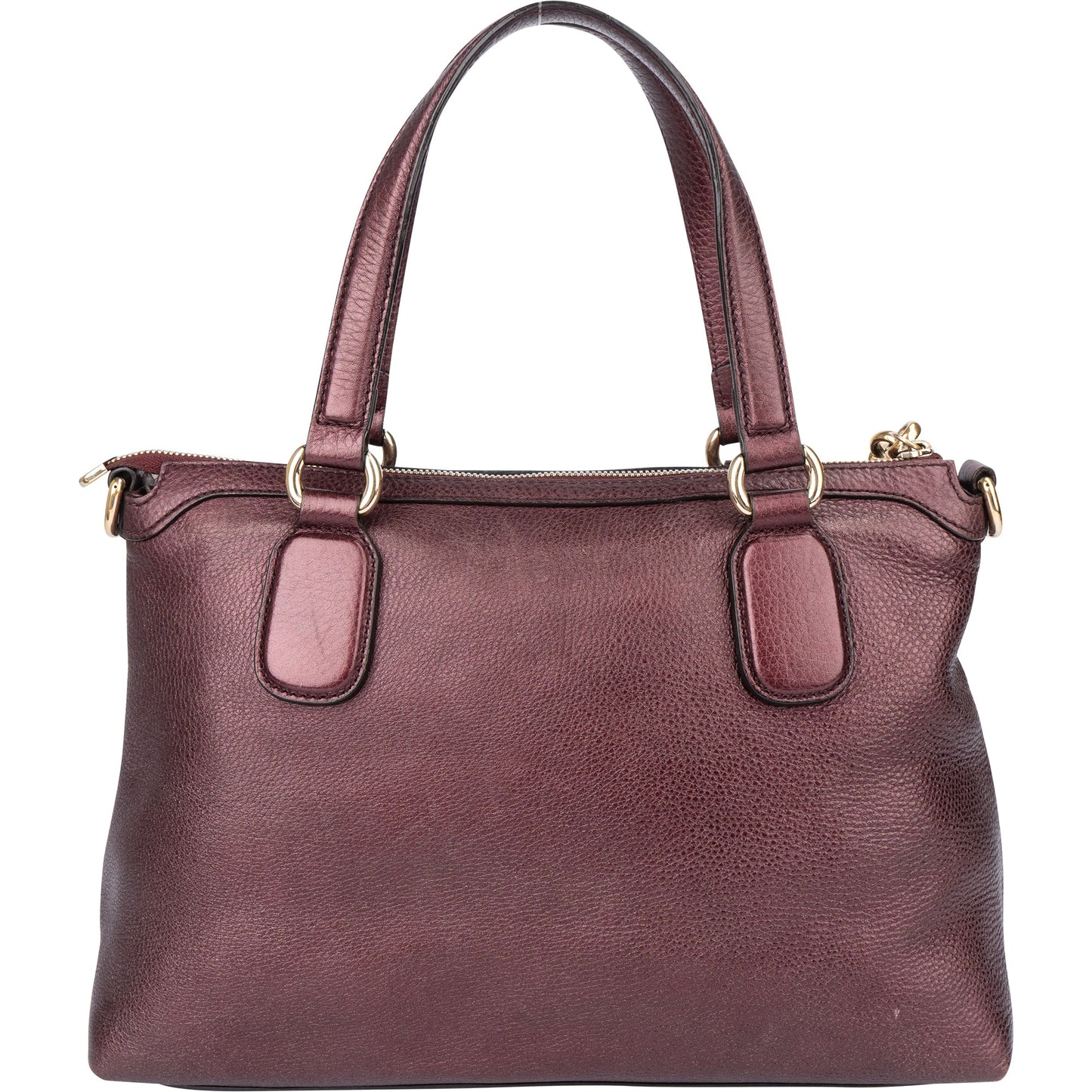Gucci Metallic Leather GG Soho Handbag