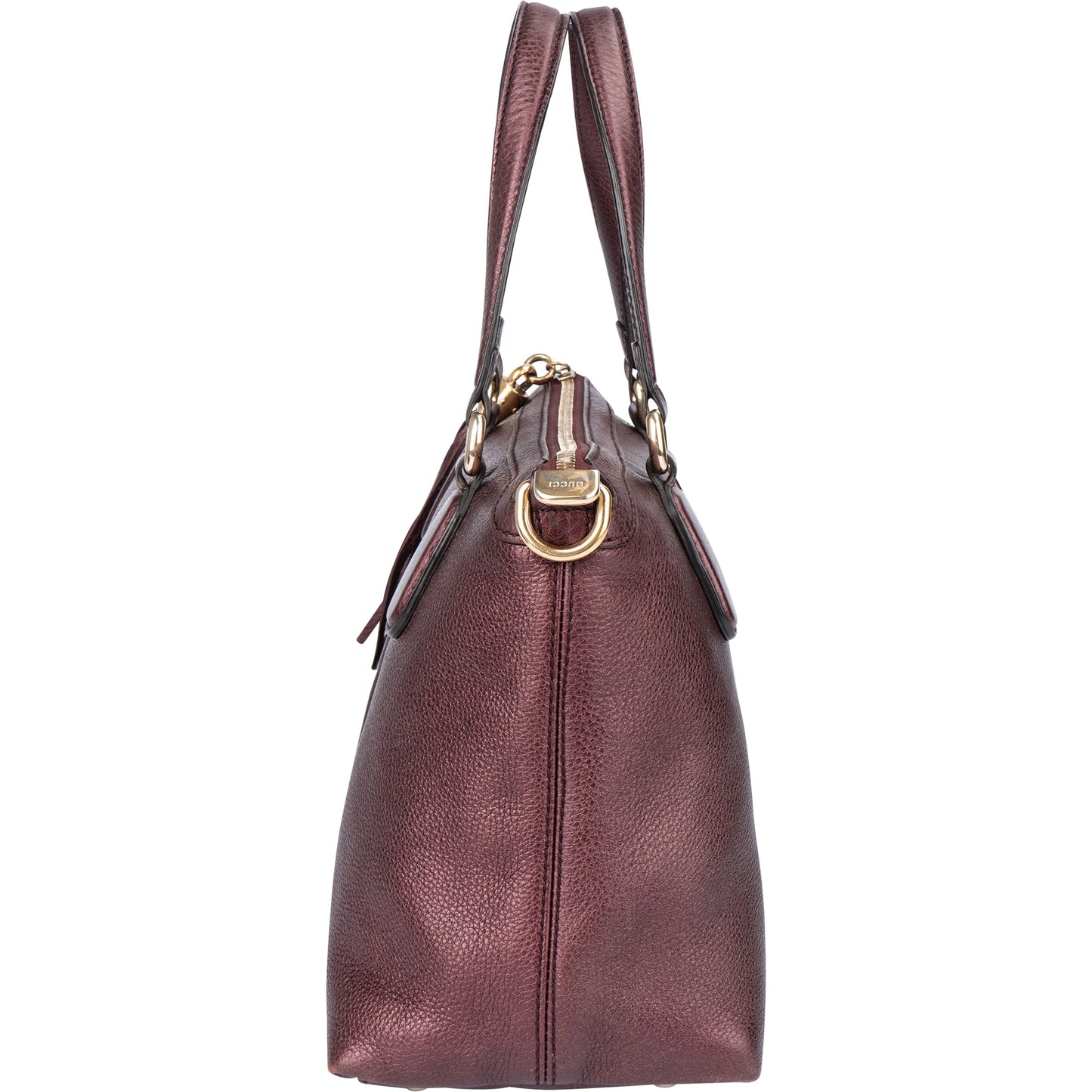 Gucci Metallic Leather GG Soho Handbag