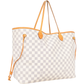 Louis Vuitton Damier Azur Monogram Neverfull GM Shopper Handbag