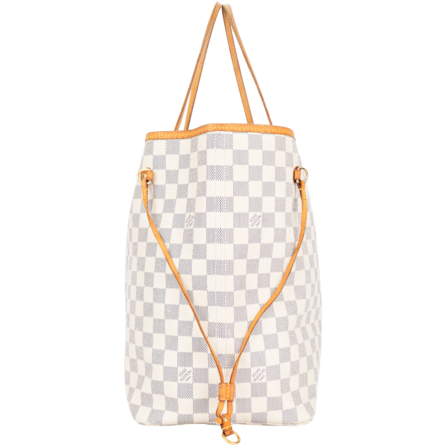 Louis Vuitton Damier Azur Monogram Neverfull GM Shopper Handbag