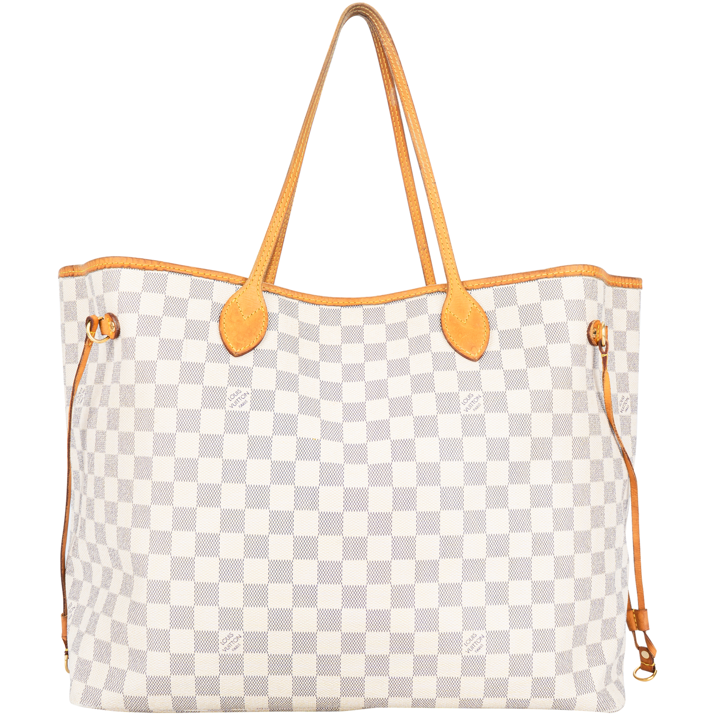 Louis Vuitton Damier Azur Monogram Neverfull GM Shopper Handbag