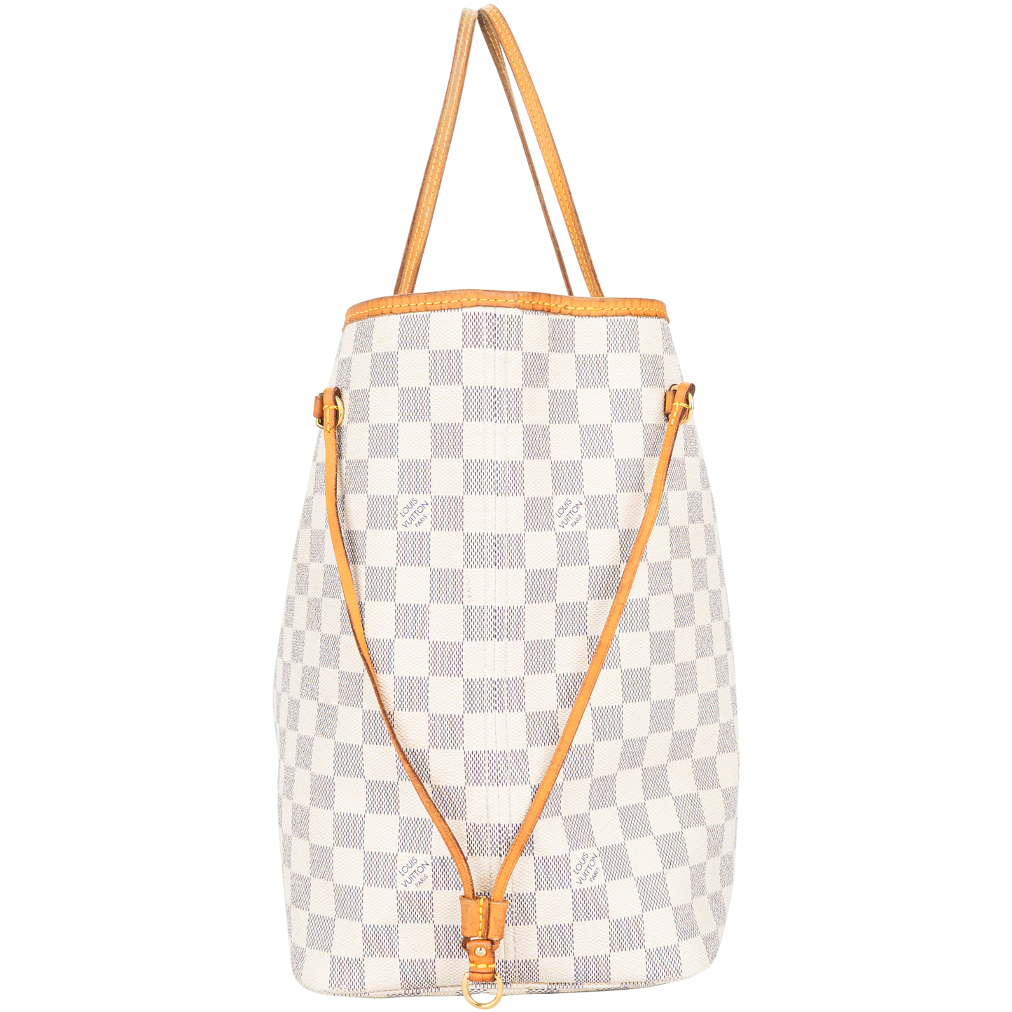 Louis Vuitton Damier Azur Monogram Neverfull GM Shopper Handbag