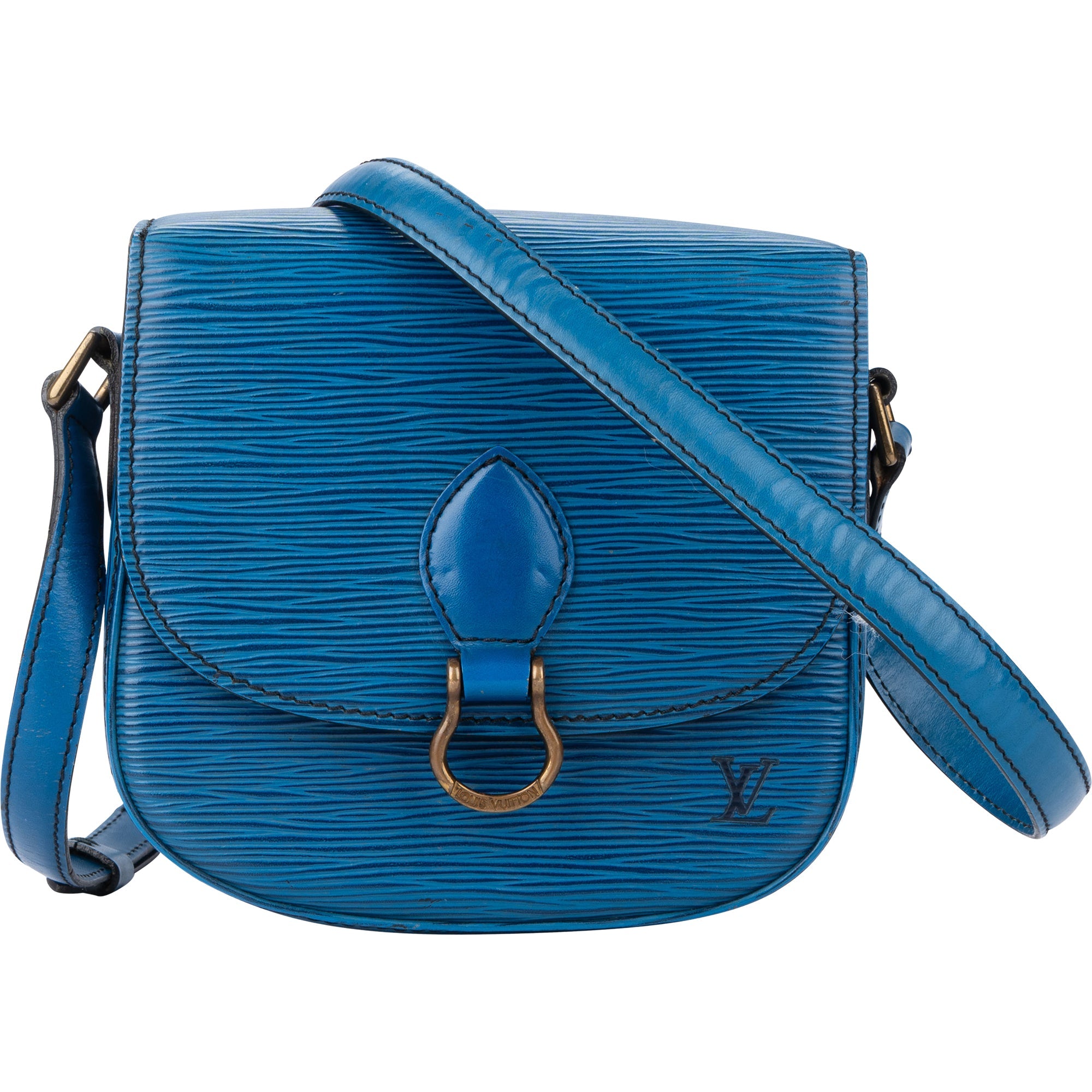 Louis Vuitton Bleu Epi Leather Saint Cloud PM Crossbody Bag