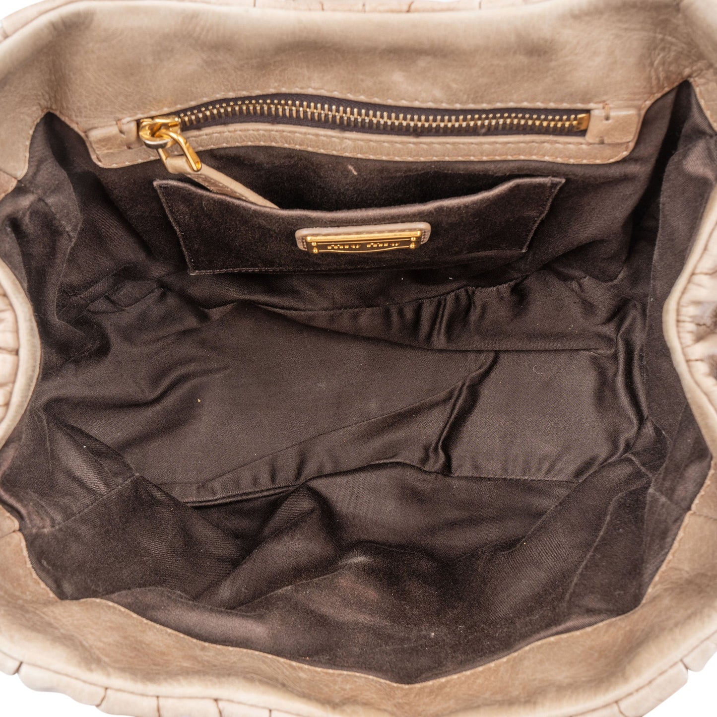 Miu Miu Quilted Leather City Handbag