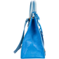Balenciaga – Blaue Papier-Handtasche aus Leder