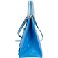Balenciaga – Blaue Papier-Handtasche aus Leder