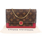 Louis Vuitton Monogram Canvas Flore Wallet On Chain Crossbody Bag