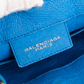 Balenciaga – Blaue Papier-Handtasche aus Leder