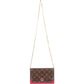 Louis Vuitton Monogram Canvas Flore Wallet On Chain Crossbody Bag