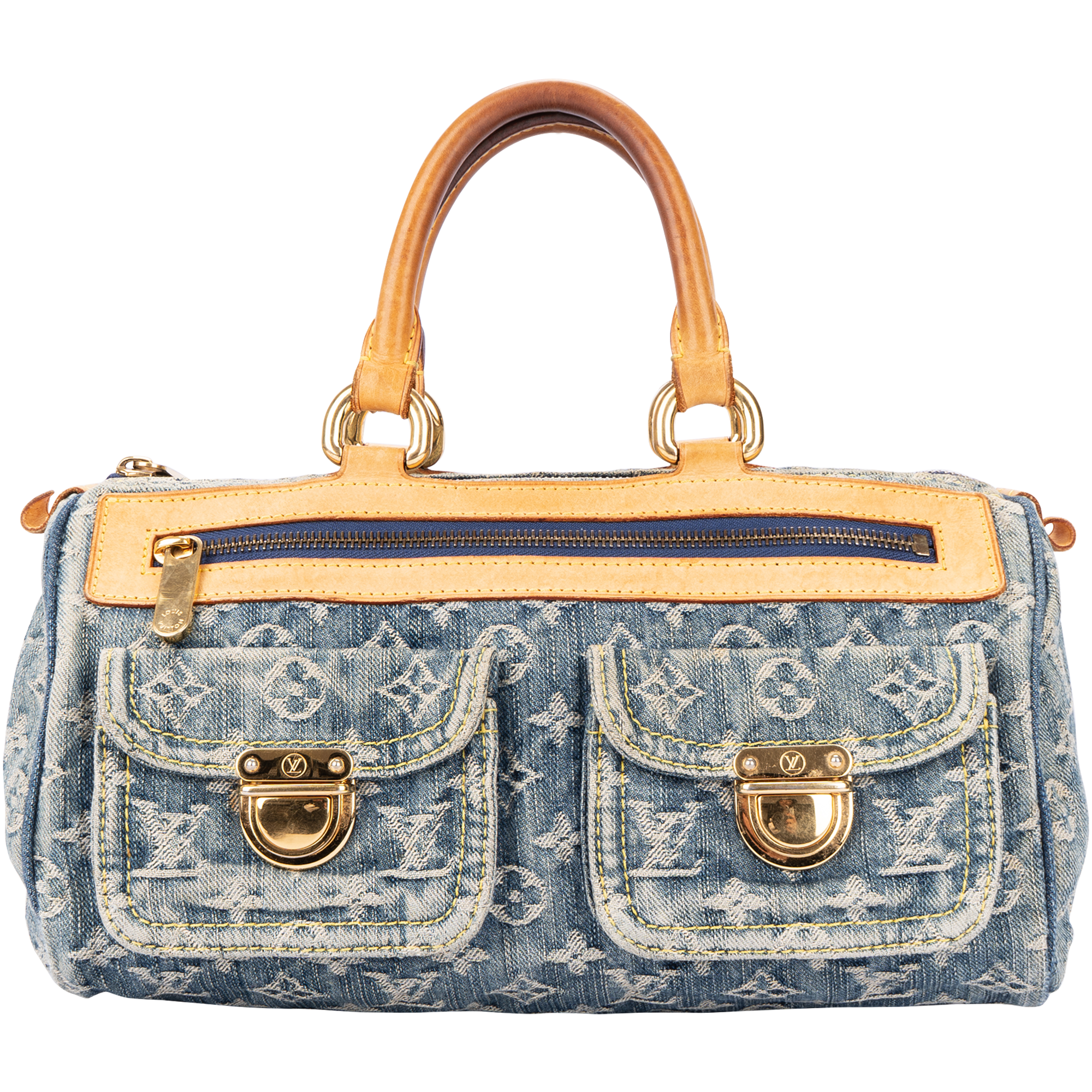 Louis Vuitton Denim Monogram Neo Speedy 30 Handbag