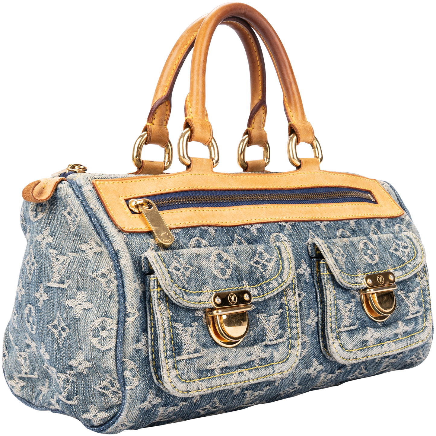 Louis Vuitton Denim Monogram Neo Speedy 30 Handbag