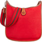 Hermès Rouge Wool Felt Evelyne PM Crossbody Bag