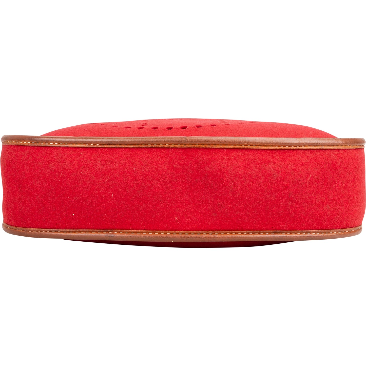 Hermès Rouge Wool Felt Evelyne PM Crossbody Bag