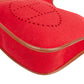 Hermès Rouge Wool Felt Evelyne PM Crossbody Bag