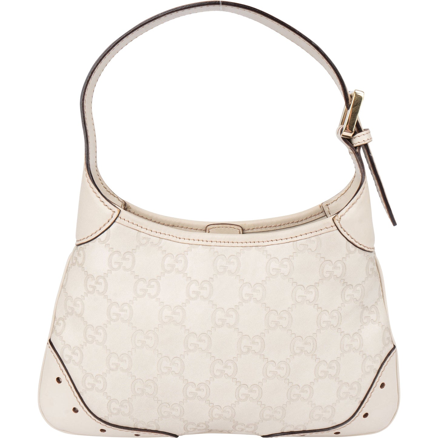 Gucci Leather GG Monogram Horsebit Mini Jackie Handbag