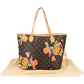 Louis Vuitton Canvas Monogram Limited Roses Neverfull MM Shoulder Bag
