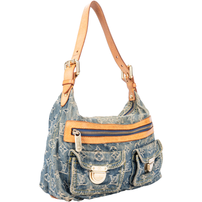 Louis Vuitton Denim Monogram Baggy PM Shoulder Bag
