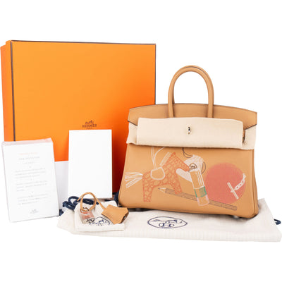 Hermès Biscuit Swift Leather Limited In And Out Birkin 25 Handbag