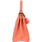 Hermès Taurillon Clemence Crevette Kelly 28 Retourne Handbag