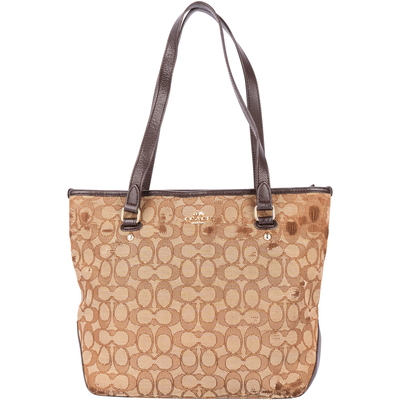 Coach Signature-Schultertasche mit Monogramm