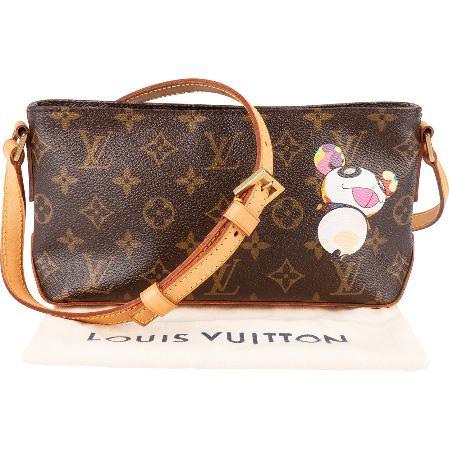 Louis Vuitton Monogram Canvas Murakami Panda Trotteur Crossbody Bag
