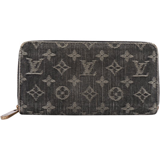 Louis Vuitton Denim Monogram Zippy Wallet