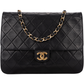 Chanel Quilted Lambskin 24K Gold Single Flap Shoulder Bag