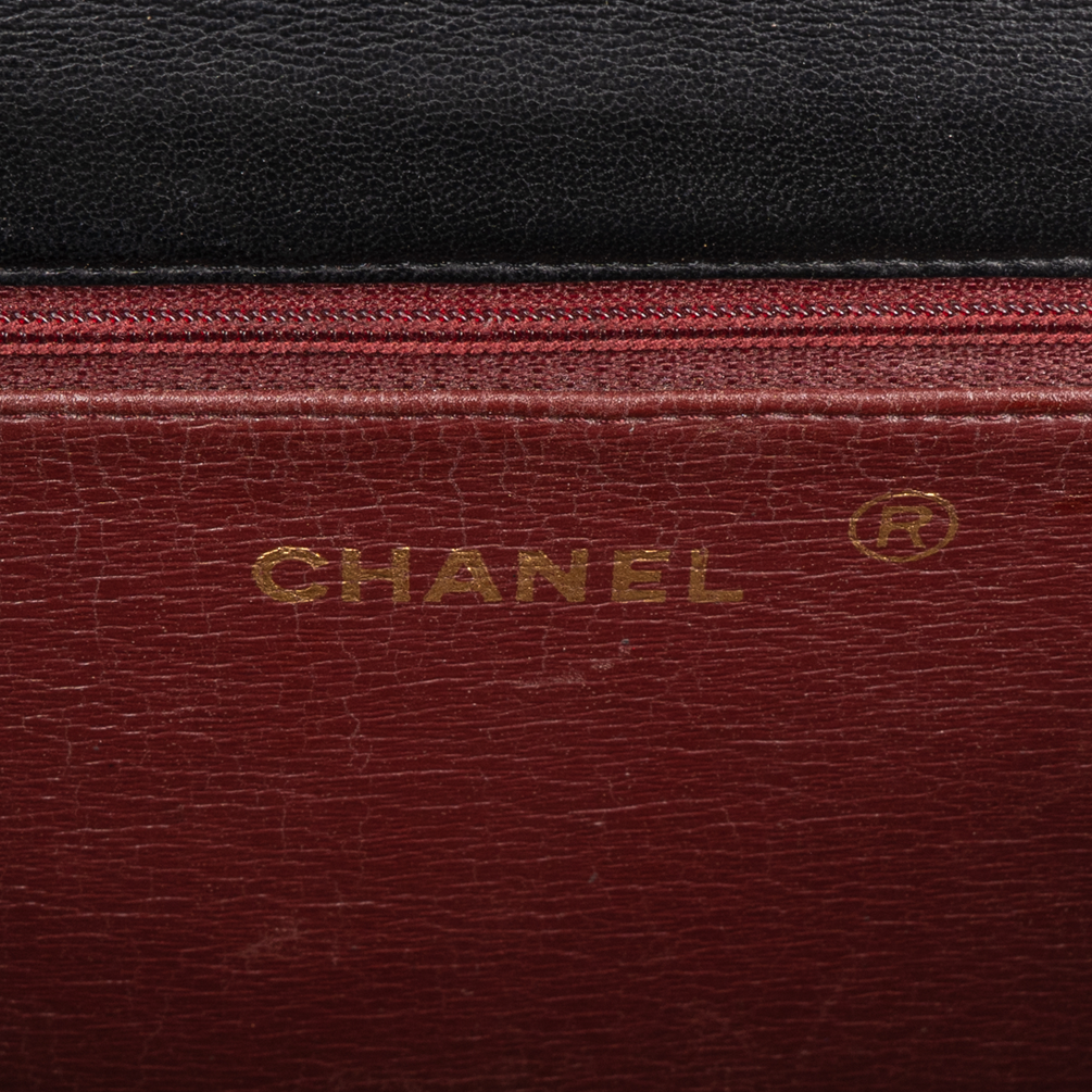 Chanel Quilted Lambskin 24K Gold Single Flap Shoulder Bag