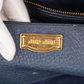 Miu Miu Blue Vitello Leather Shoulder Bag