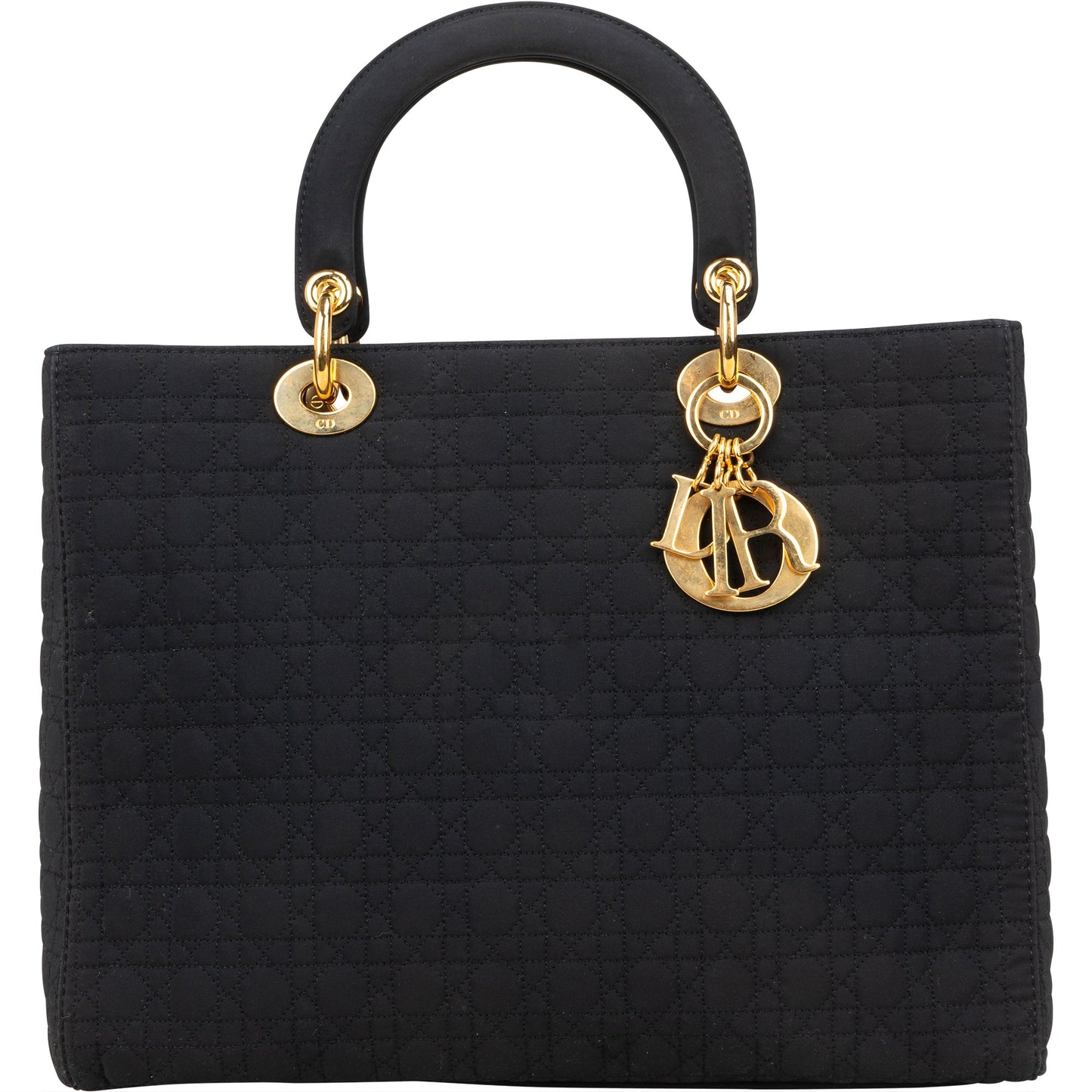 Christian Dior Quilted Nylon Lady Dior Handbag
