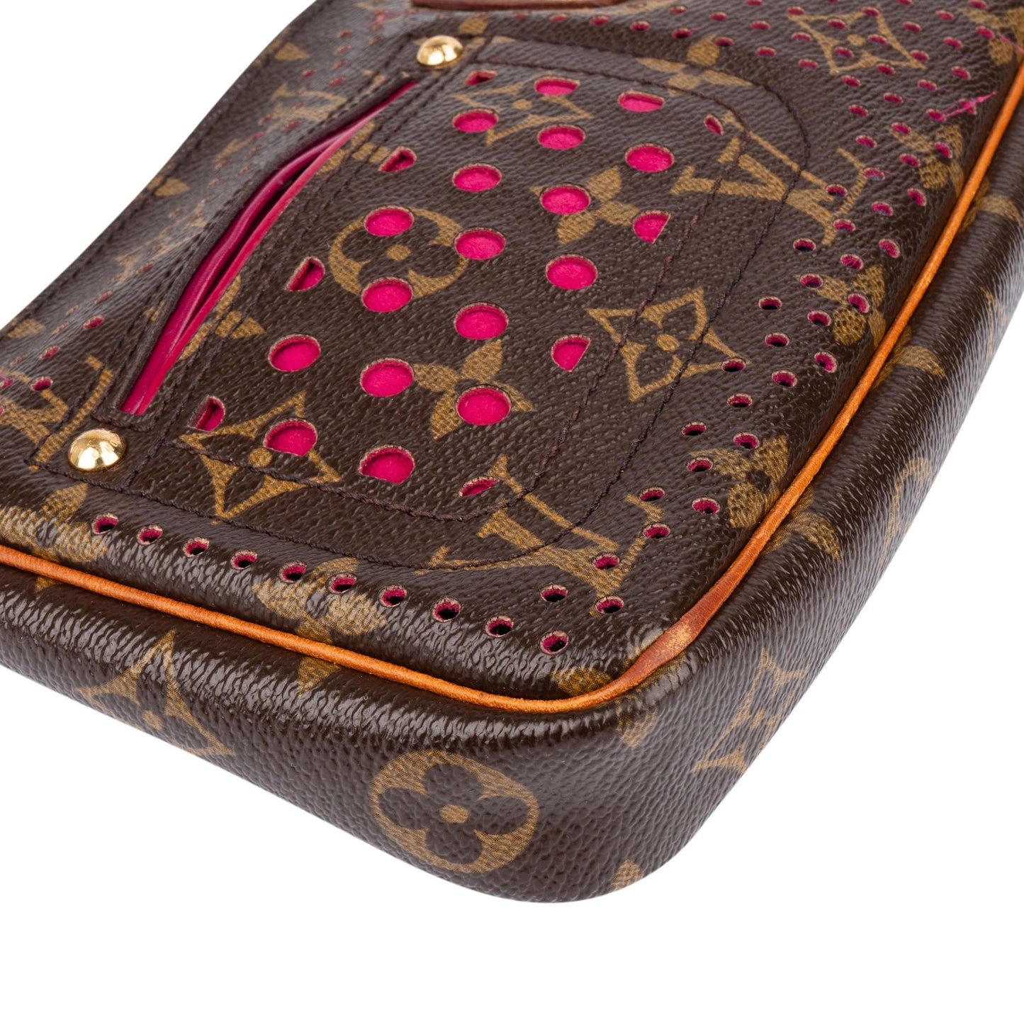 Louis Vuitton Limited Perforated Monogram Pochette Accessoire Handbag