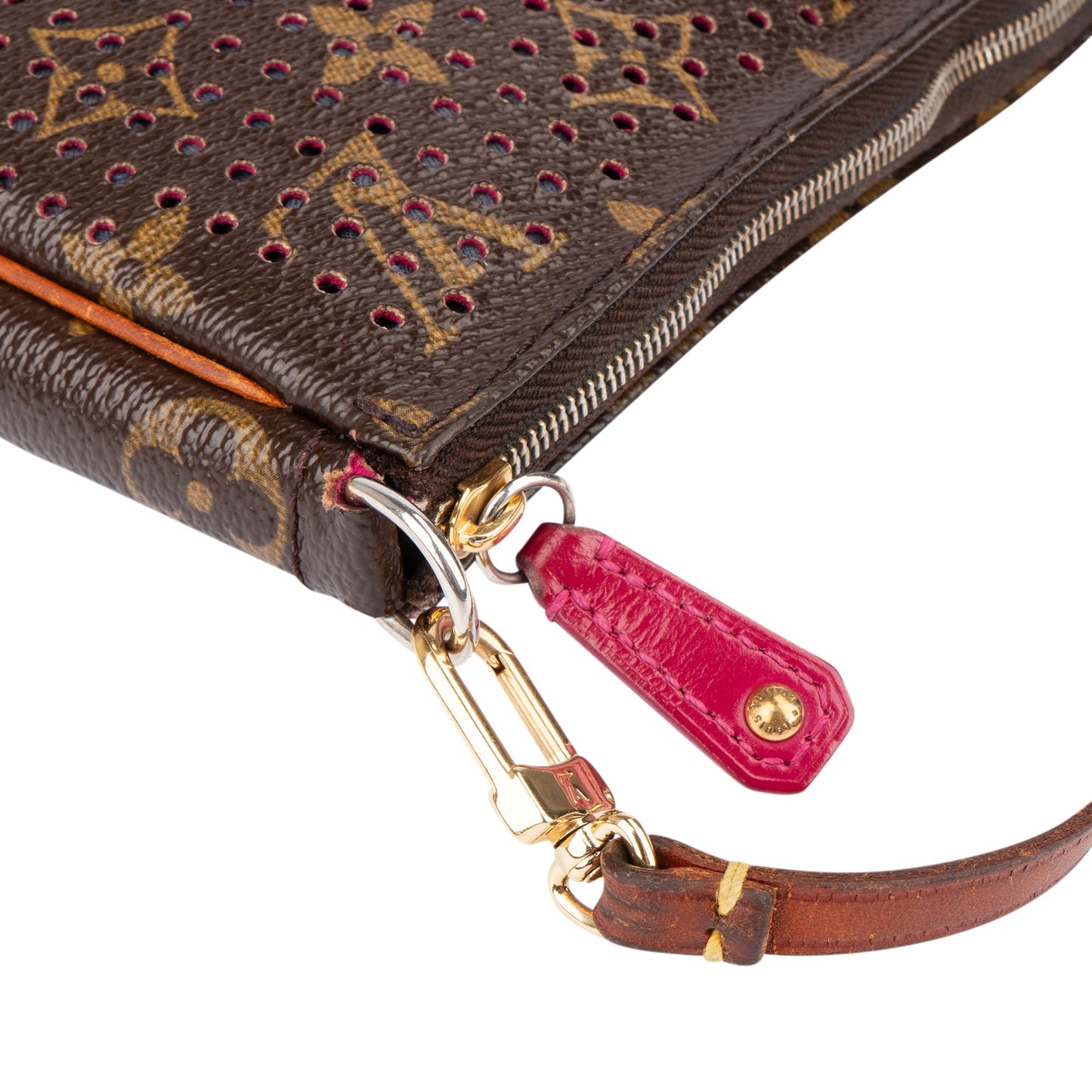 Louis Vuitton Limited Perforated Monogram Pochette Accessoire Handbag