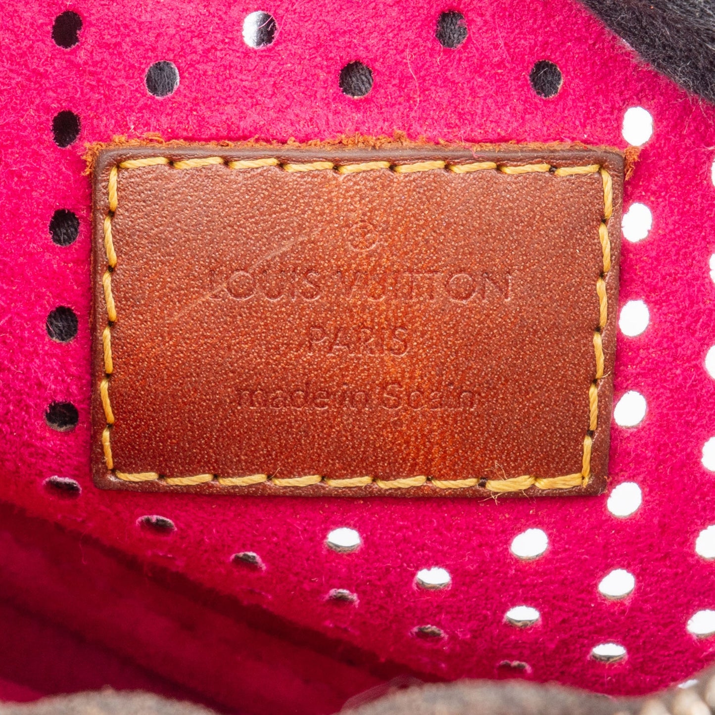 Louis Vuitton Limited Perforated Monogram Pochette Accessoire Handbag