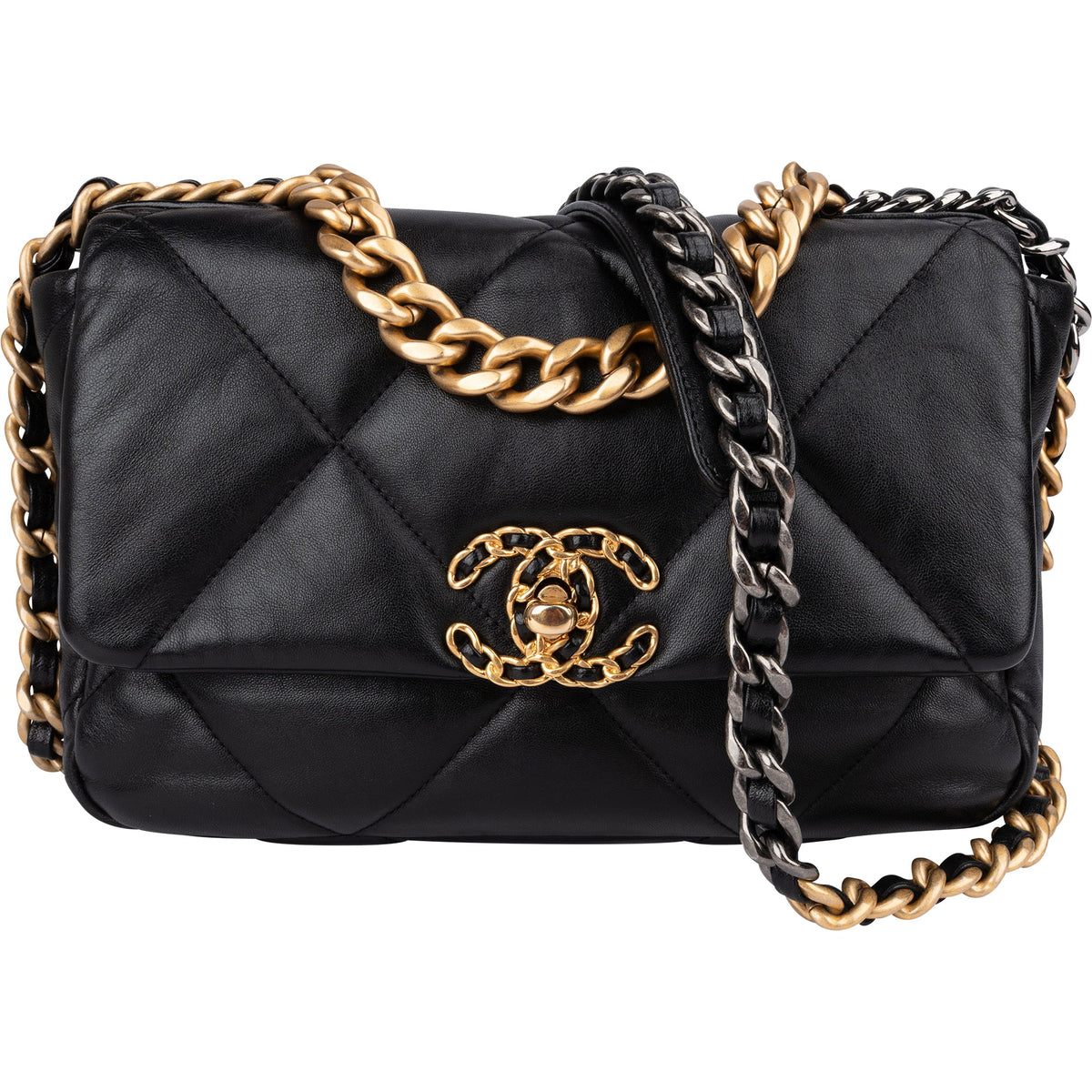 Chanel 19 Quilted Lambskin Single Flap Crossbody Bag