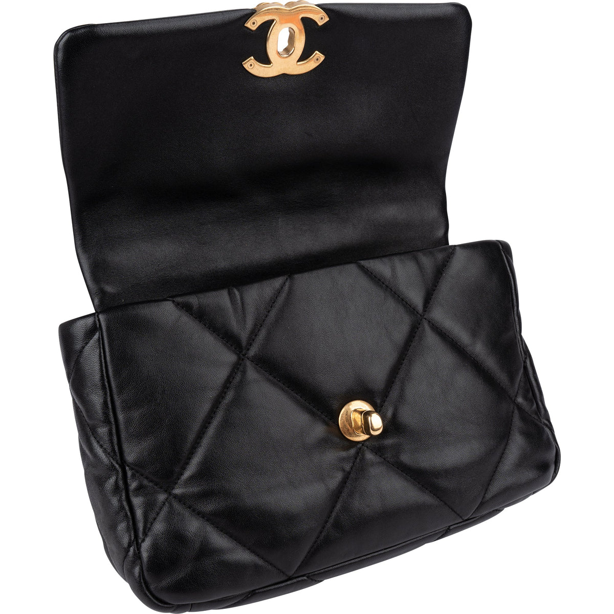 Chanel 19 Quilted Lambskin Single Flap Crossbody Bag