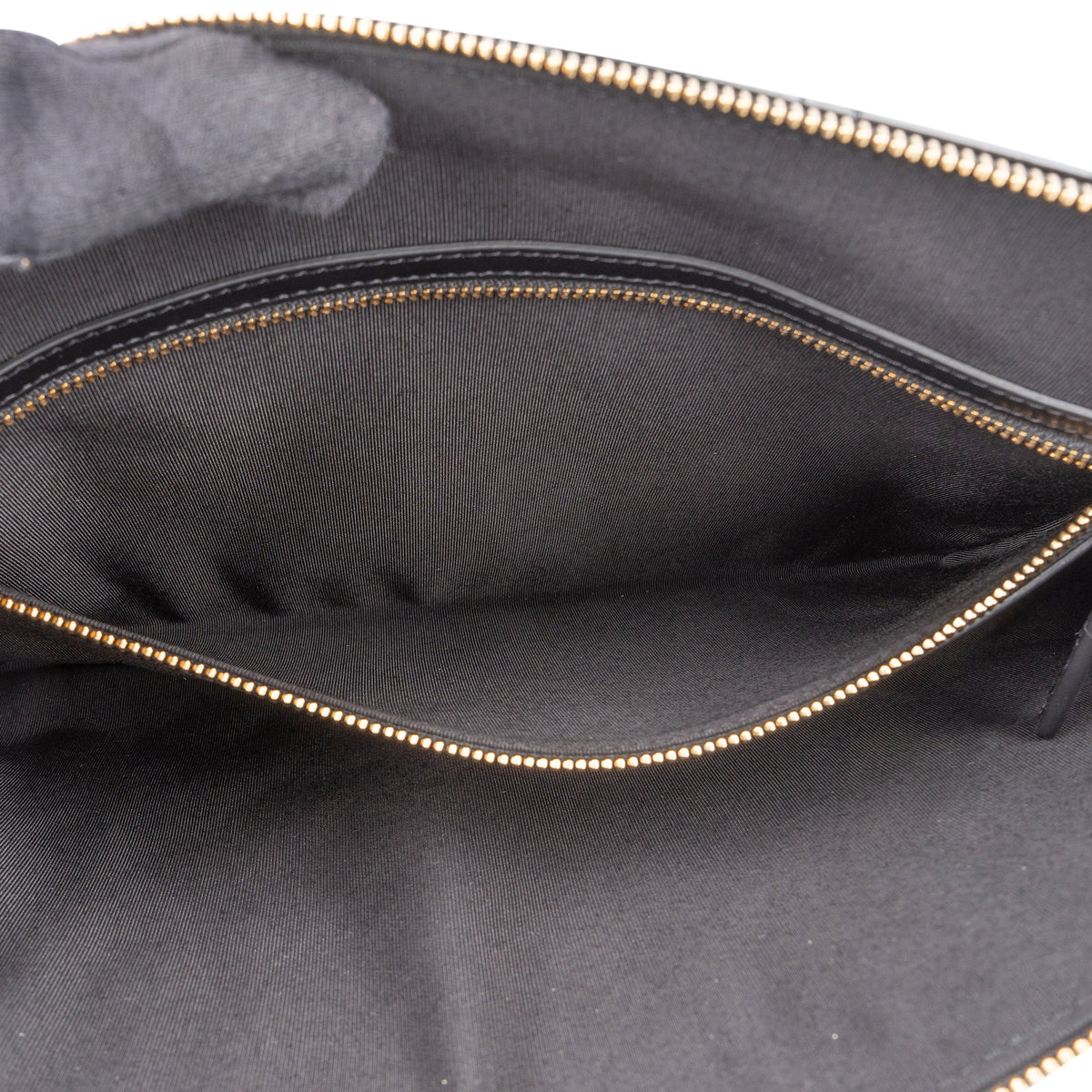 Chanel Quilted Patent Leather CC Clutch
