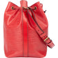 Louis Vuitton Rouge Epi Leather Sac Noe Petit Shoulder Bag
