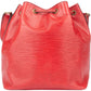 Louis Vuitton Rouge Epi Leather Sac Noe Petit Shoulder Bag