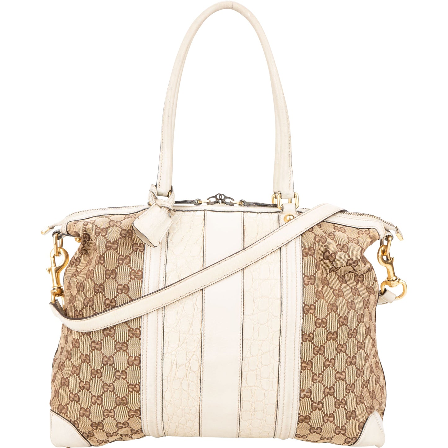 Gucci GG Monogram Croco Optic Handbag