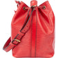 Louis Vuitton Rouge Epi Leather Sac Noe Petit Shoulder Bag